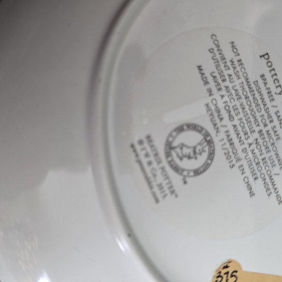 Peter Rabbit Decorative Plate, Pottery Barn Kids - Picture 3 of 3